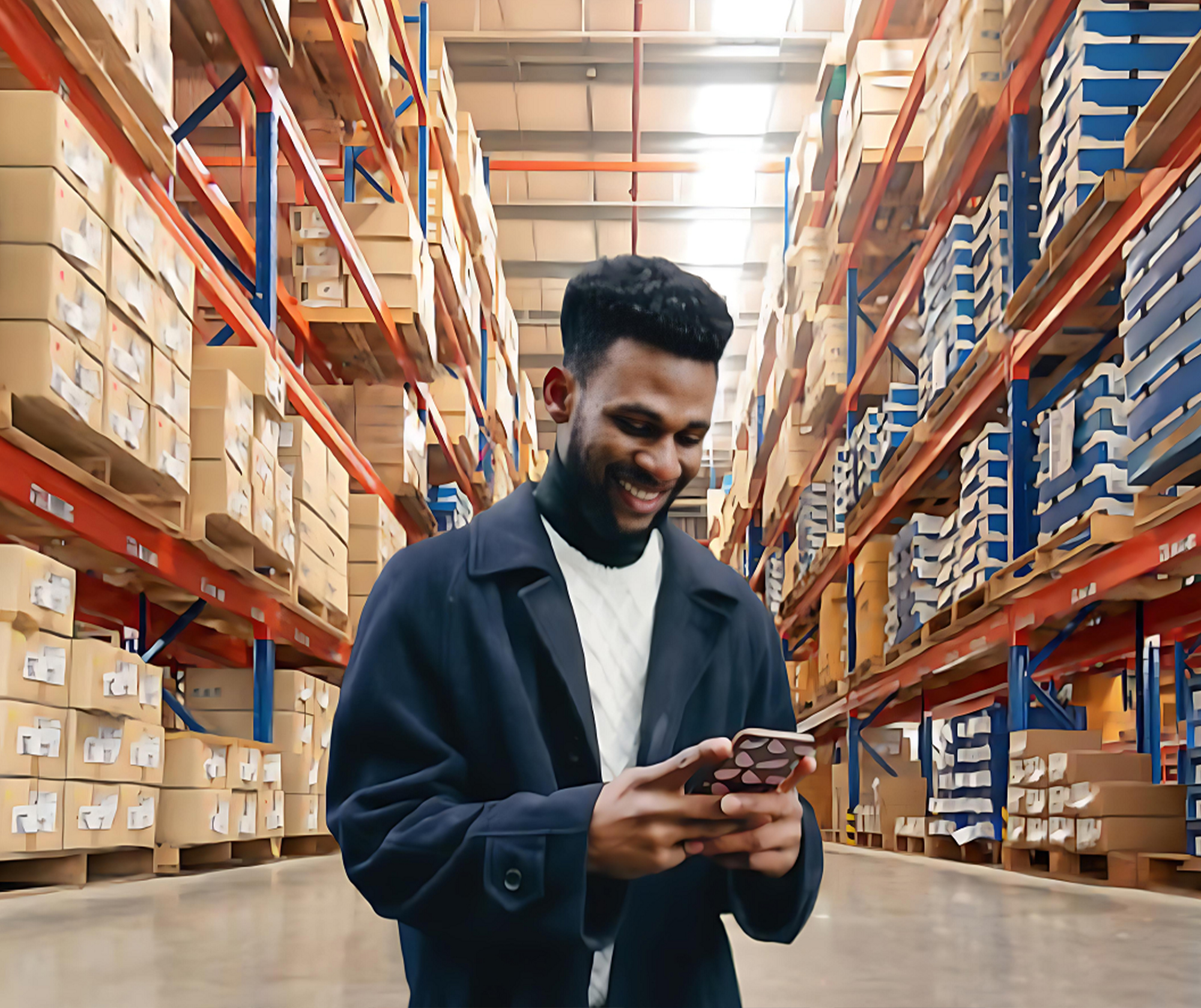 Workers loading boxes